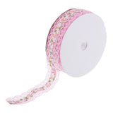 Maxbell Vintage Lace Trim Printed Embroidery Lace Ribbon For Sewing Craft Pink 2