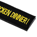 Max Stylish Clothes Ornament Long Strip Cloth Chapter for Sports Jackets  Black