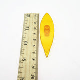 Max Plastic Shuttle Tatting For Lacemaking Hand Lace Craft Tool Yellow