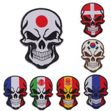 Max Flag Embroidery Patch Skull Patch Emblem Military Badge Armband Japan Flag