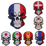 Max Flag Embroidery Patch Skull Patch Emblem Military Badge Armband Japan Flag