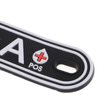 Max Luminous Blood Type Patches Sewing Applique Patches Black White Luminous A