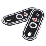Max Luminous Blood Type Patches Sewing Applique Patches Black White Luminous O