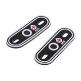 Max Luminous Blood Type Patches Sewing Applique Patches Black White Luminous O
