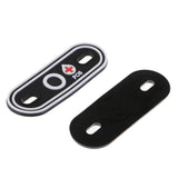 Max Luminous Blood Type Patches Sewing Applique Patches Black White Luminous O