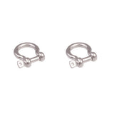 Max Silver horseshoe Shape Stainless steel buckle for Luggage Bag Chain  8mm