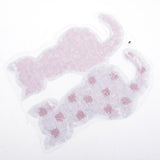 Max Cute Cat Sequins Sewing Applique Reversible Embroidery Clothes Patches Pink