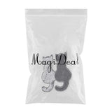 Max Cute Cat Sequins Sewing Applique Reversible Embroidery Clothes Patches Black