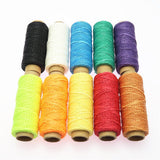 Max 10 Pieces 50m Wax Cotton Thread DIY Accessories Hand Sewing Wax Line 122#