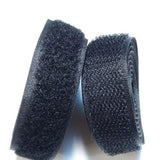 Max 16mm Nylon Sticky Back Self Adhesive Hook Loop Stick On Fastener Tape Black