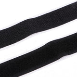 Max 16mm Nylon Sticky Back Self Adhesive Hook Loop Stick On Fastener Tape Black