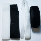 Max 16mm Nylon Sticky Back Self Adhesive Hook Loop Stick On Fastener Tape Black