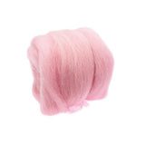 Max Handmade 10g Wool Roving Fibre For Needle Felting Materials Pink 1