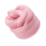 Max Handmade 10g Wool Roving Fibre For Needle Felting Materials Pink 1