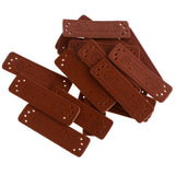 Max 20pcs Retro Brown Leather Handmade Label Tags DIY Sew Craft Patches 2#