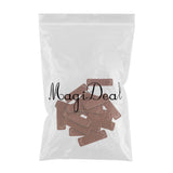 Max 20pcs Retro Brown Leather Handmade Label Tags DIY Sew Craft Patches 2#