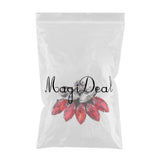 Max Buttterfly Glass Rhinestone Beaded Patch Applique for Clothing Sewing Red