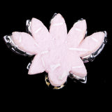 Max Buttterfly Glass Rhinestone Beaded Patch Applique for Clothing Sewing Pink