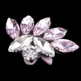 Max Buttterfly Glass Rhinestone Beaded Patch Applique for Clothing Sewing Pink