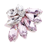 Max Buttterfly Glass Rhinestone Beaded Patch Applique for Clothing Sewing Pink
