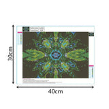 Maxbell Full Drill Diamond Embroidery Kits Arts for Home Wall Decor Peacock Pattern