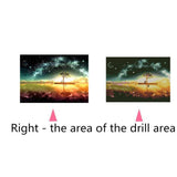 Maxbell Full Drill Diamond Embroidery Kits Arts for Home Wall Decor Landscape Tree