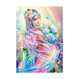 Maxbell Floral Crystals Embroidery Kits DIY Handcraft Painting Colored Fairy