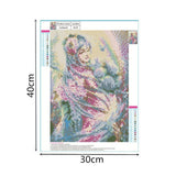 Maxbell Floral Crystals Embroidery Kits DIY Handcraft Painting Colored Fairy
