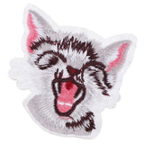 Max Iron on Sew on Cute Cat Embroidery Patches Decorative Animal Patches B