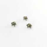 Maxbell 300 Picees Square Punk Nailheads Spikes for Clothing Shoes Decor Gray Black