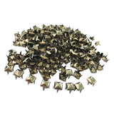 Maxbell 300 Picees Square Punk Nailheads Spikes for Clothing Shoes Decor Gray Black