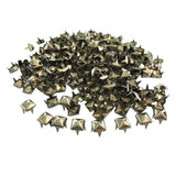 Maxbell 300 Picees Square Punk Nailheads Spikes for Clothing Shoes Decor Gray Black