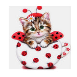 Maxbell 5D Diamond Embroidery Painting Cross Stitch Kit Animal for Home Decor Cat