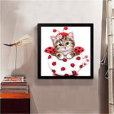 Maxbell 5D Diamond Embroidery Painting Cross Stitch Kit Animal for Home Decor Cat