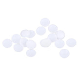 Maxbell 20Pcs Plastic White Buttons Base Sewing Buttons for Fabric Cloth Round 12mm