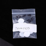 Maxbell 20Pcs Plastic White Buttons Base Sewing Buttons for Fabric Cloth Round 12mm