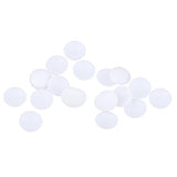Maxbell 20Pcs Plastic White Buttons Base Sewing Buttons for Fabric Cloth Round 12mm