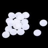 Maxbell 20Pcs Plastic White Buttons Base Sewing Buttons for Fabric Cloth Round 12mm