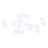 Maxbell 20Pcs Plastic White Buttons Base Sewing Buttons for Fabric Cloth Round 12mm