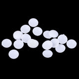 Maxbell 20Pcs Plastic White Buttons Base Sewing Buttons for Fabric Cloth Round 12mm