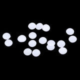 Maxbell 20Pcs Plastic White Buttons Base Sewing Buttons for Fabric Cloth Round 12mm
