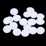 Maxbell 20Pcs Plastic White Buttons Base Sewing Buttons for Fabric Cloth Round 18mm