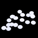 Maxbell 20Pcs Plastic White Buttons Base Sewing Buttons for Fabric Cloth Round 18mm