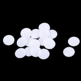 Maxbell 20Pcs Plastic White Buttons Base Sewing Buttons for Fabric Cloth Round 18mm