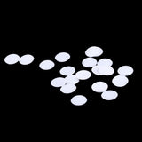 Maxbell 20Pcs Plastic White Buttons Base Sewing Buttons for Fabric Cloth Round 18mm