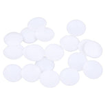 Maxbell 20Pcs Plastic White Buttons Base Sewing Buttons for Fabric Cloth Round 18mm