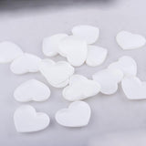 Maxbell 20Pcs Plastic White Buttons Base Sewing Buttons for Fabric Cloth Heart 60mm