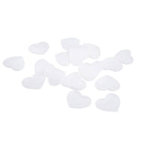 Maxbell 20Pcs Plastic White Buttons Base Sewing Buttons for Fabric Cloth Heart 60mm
