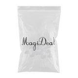 Maxbell 20Pcs Plastic White Buttons Base Sewing Buttons for Fabric Cloth Heart 60mm