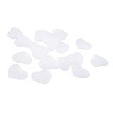 Maxbell 20Pcs Plastic White Buttons Base Sewing Buttons for Fabric Cloth Heart 60mm